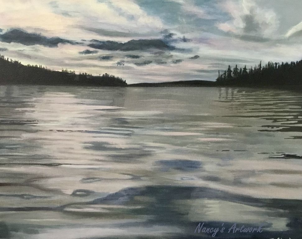 $300 Acrylic on canvas 20" X 16"